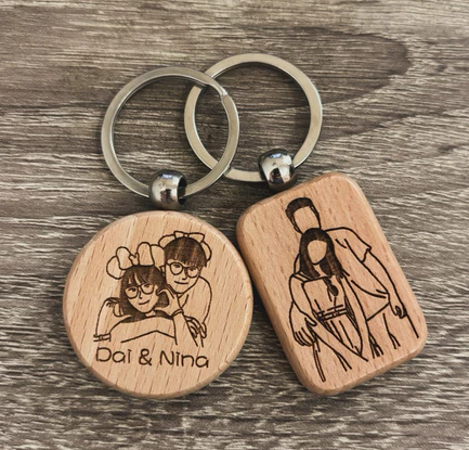 雷射雕刻鑰匙圈